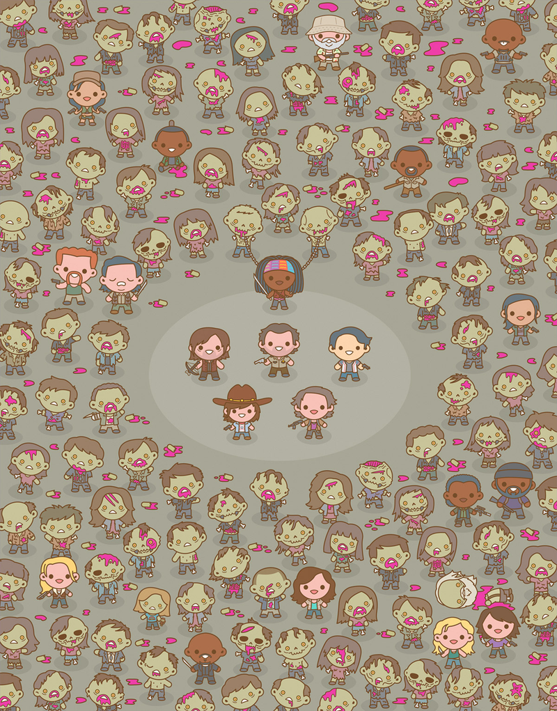 Illustration for article titled Mad Max, Harry Potter, Walking Dead, and More Are Adorably Badass in This Amazing Art